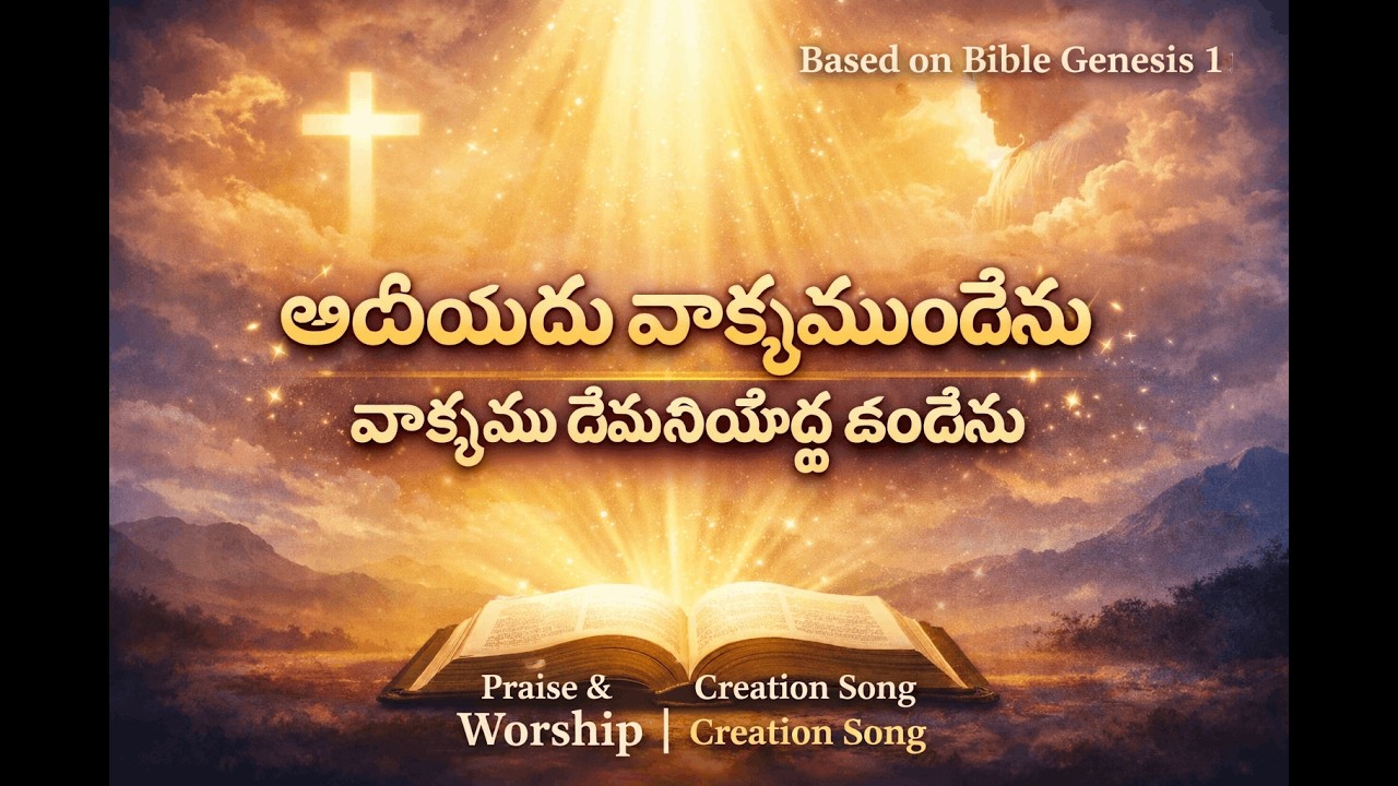 Genesis Chapter:1 Telugu Worship Song | ఆదికాండము సృష్టి -   ఆదిలో వాక్యమే