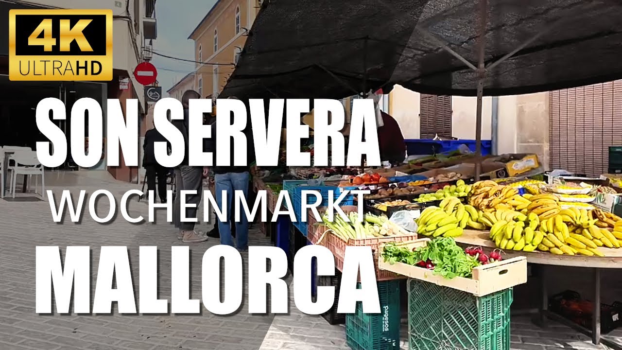 Mallorca Son Servera Markt – Rundgang über den Wochenmarkt & durch die Altstadt 🛍  #mallorca #4k