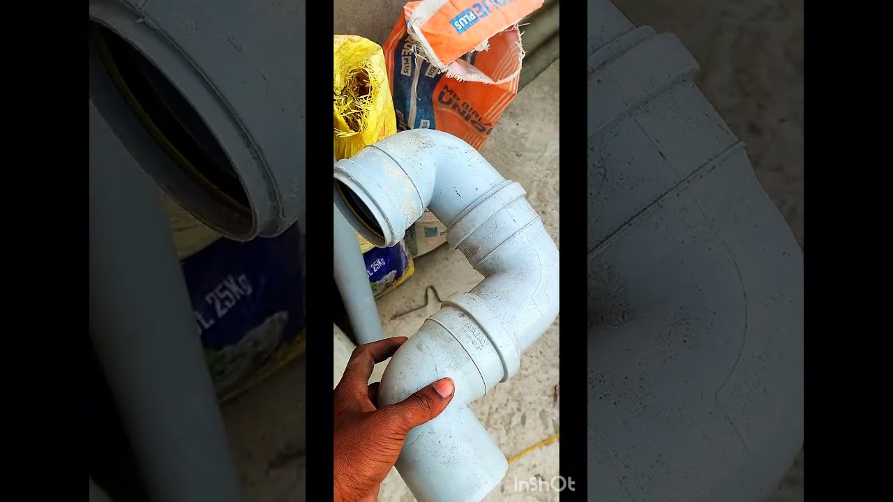House pipeline fitting one set up the plumber. Drilling by drill machine useful hack