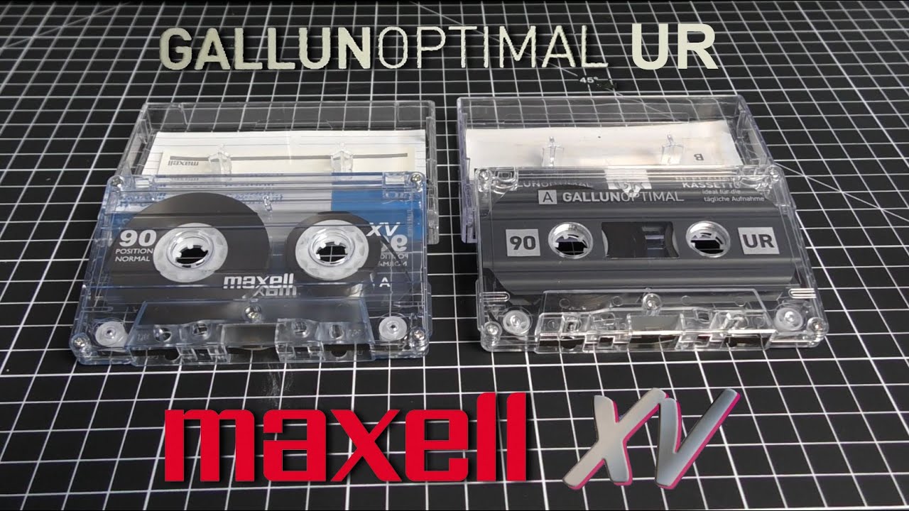 Gallunoptimal UR & Maxell XV - Type 1 Cassettes - Review and sound test