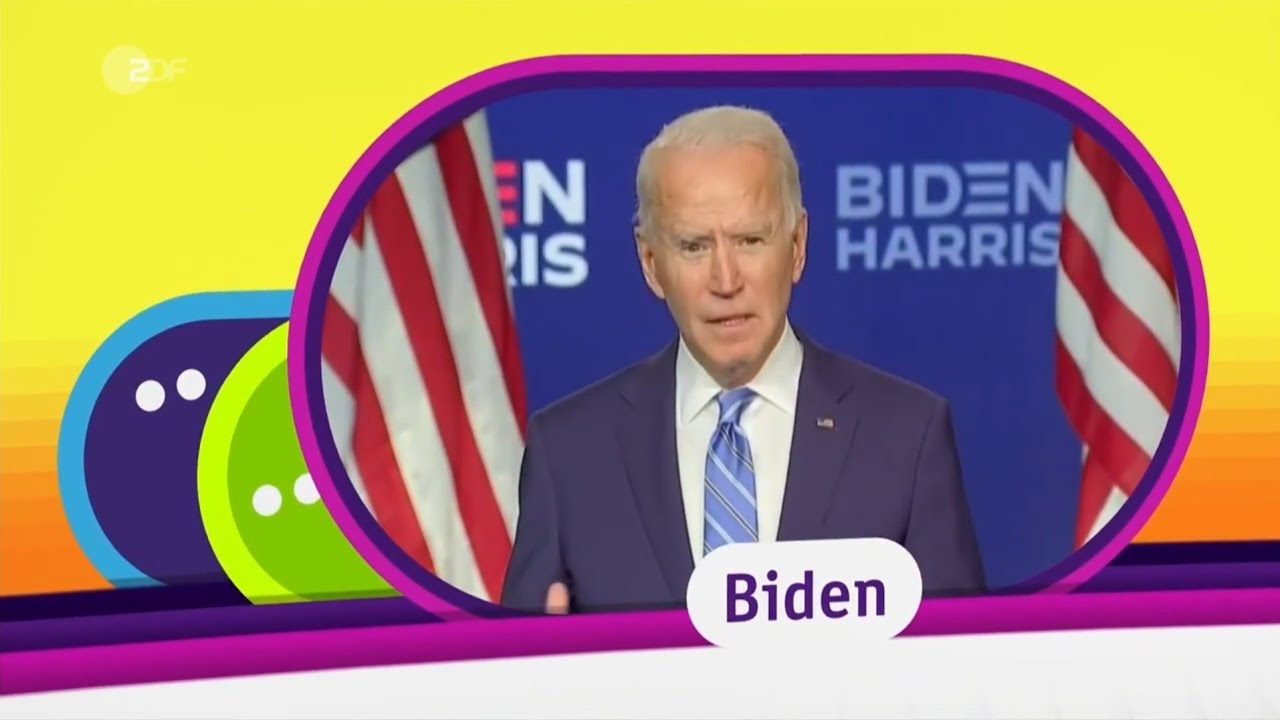 logo! | #Biden gewinnt in den USA die Wahl | 7. November 2020 | ZDFtivi/KiKA