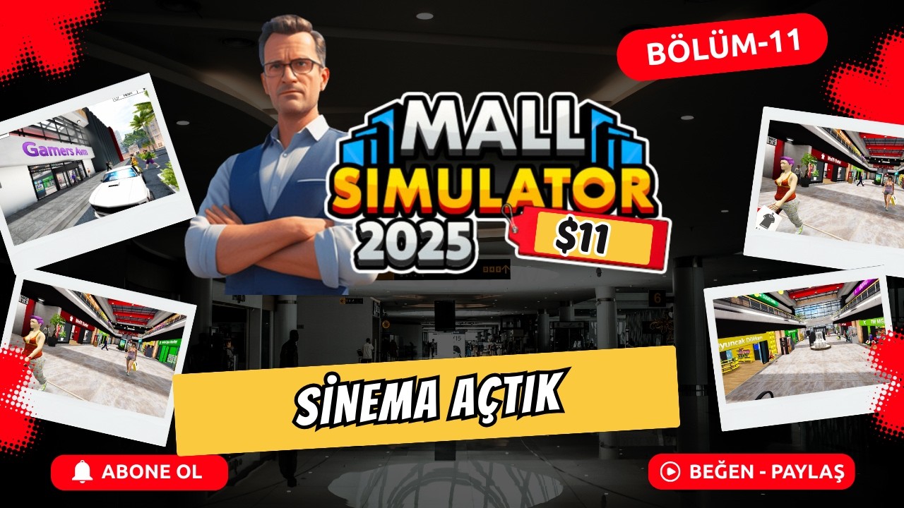 Mall Simulator 2025: 11. Bölüm – Sinema ve Ev Eşyaları Mağazasını Açtık! Büyük Müşteri Patlaması