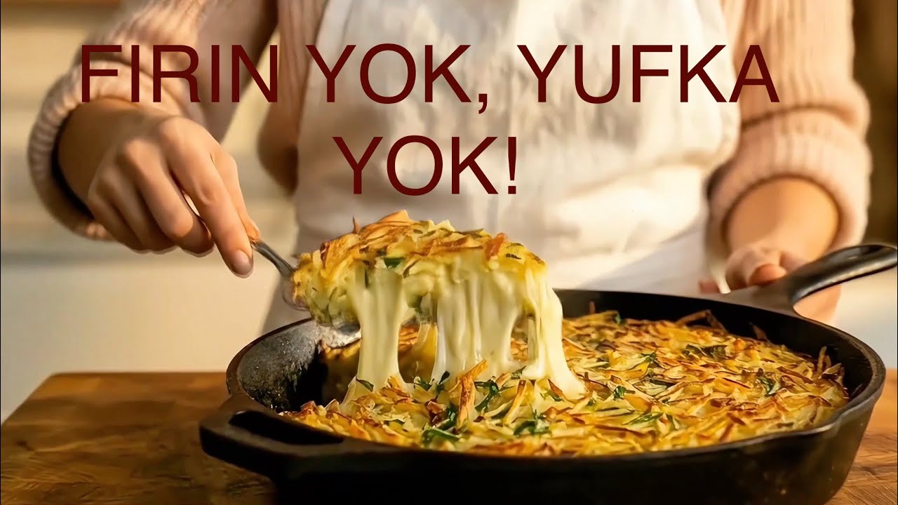 Yufka Açmak Yok! 🙅‍♀️ Sahurda Asla Acıktırmayan Pratik Tava Böreği (10 Dakikada Hazır)