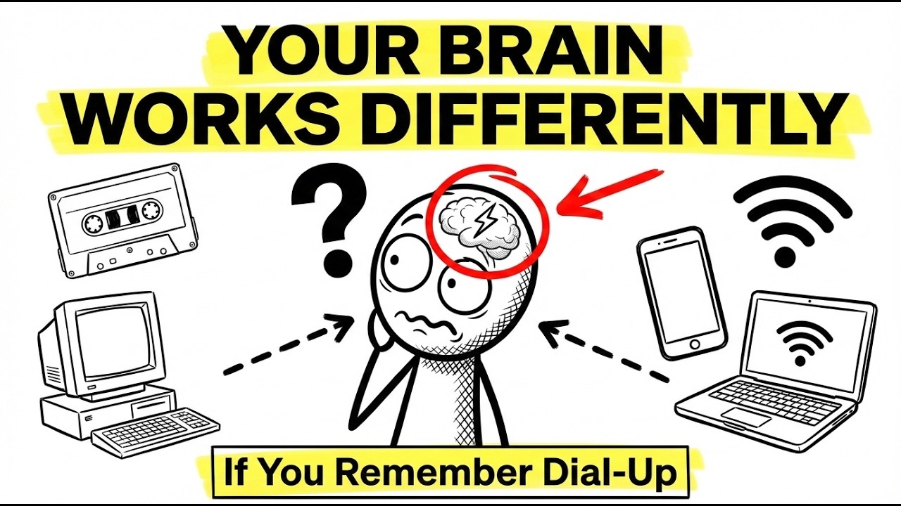 If You Remember Dial-Up Internet, Your Brain Works Differently (Here's Why)