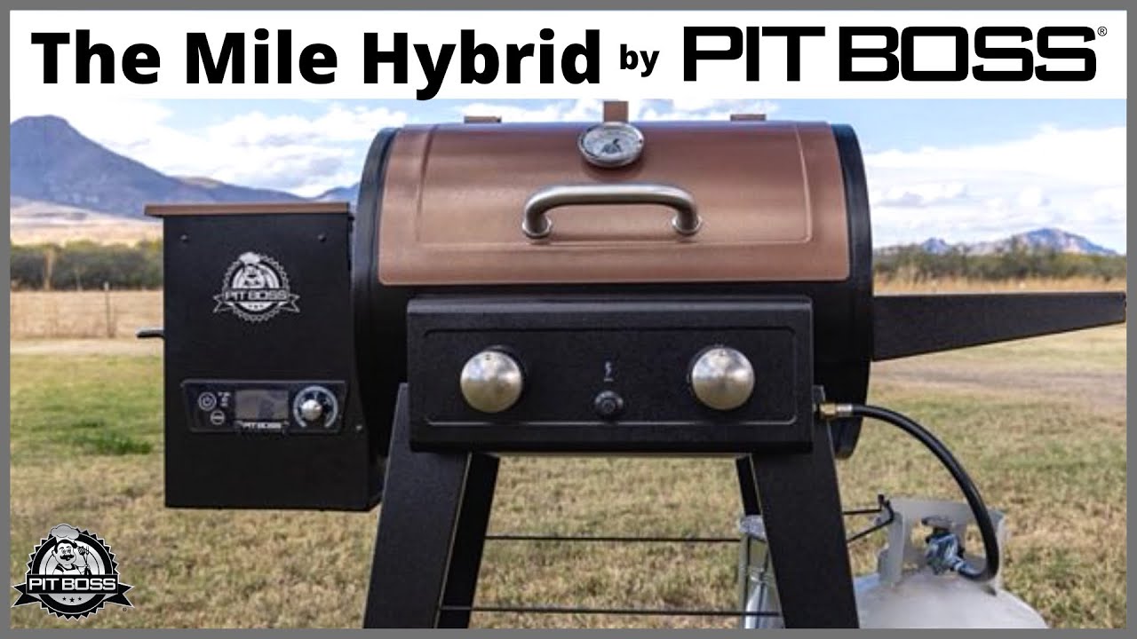 MILE HYBRID от PITBOSS GRILLS! | Первый гриль на пеллетах и ​​пропане! | Первоначальный обжиг