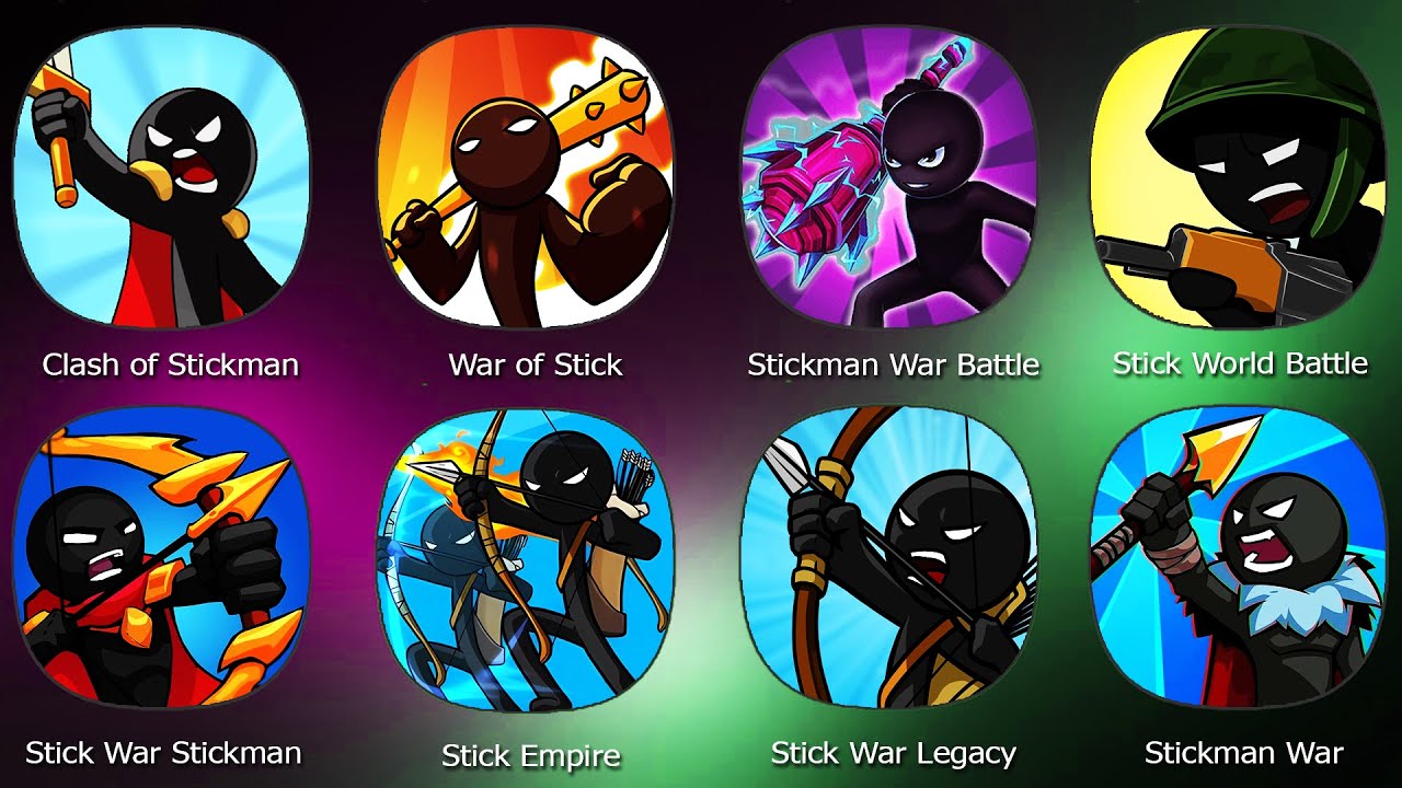 Stick War Legacy,Stickman War Battle,Stick Empire,Clash of Stickman Evolution,War of Stick,Stick War