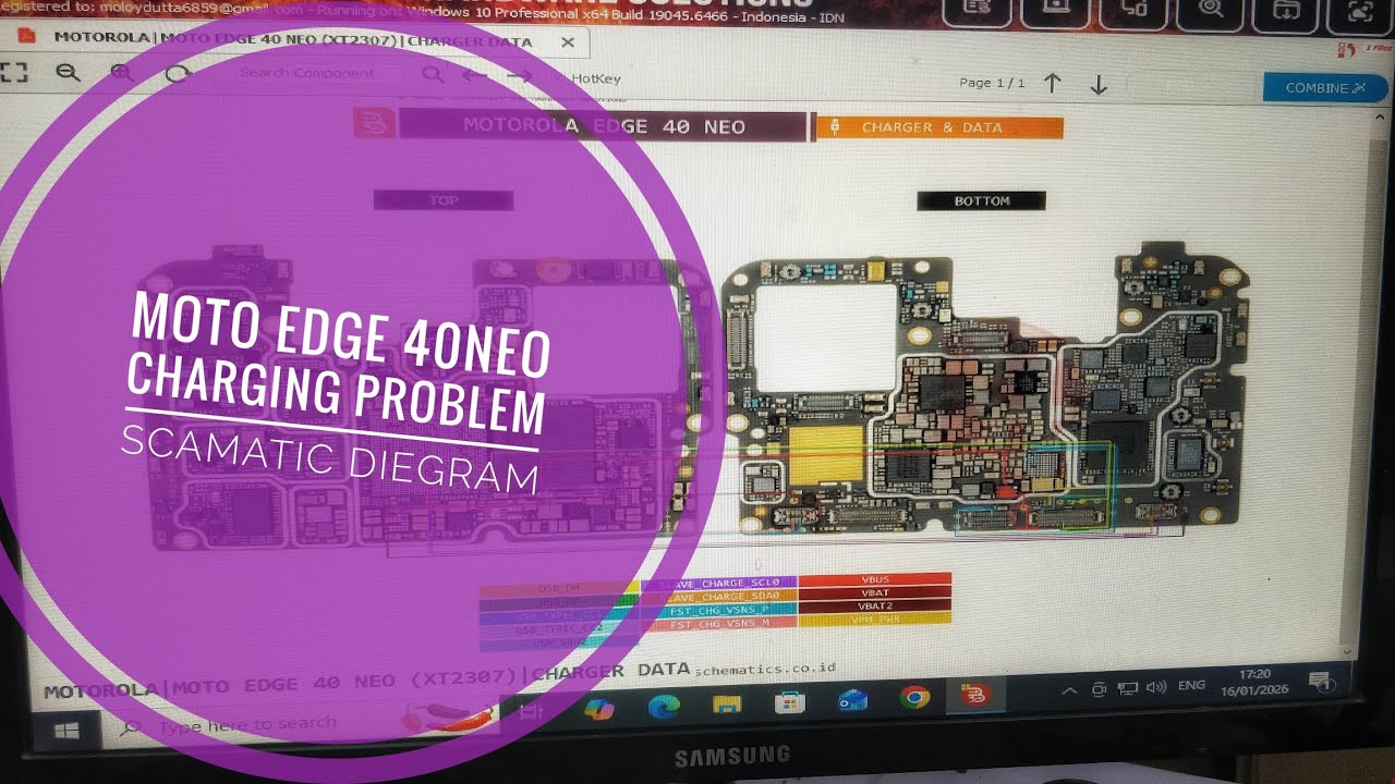 Moto edge 40neo charging problem solution SCAMATIC DIEGRAM #mobile #mobile decode 📲♥️♥️##smartphone 