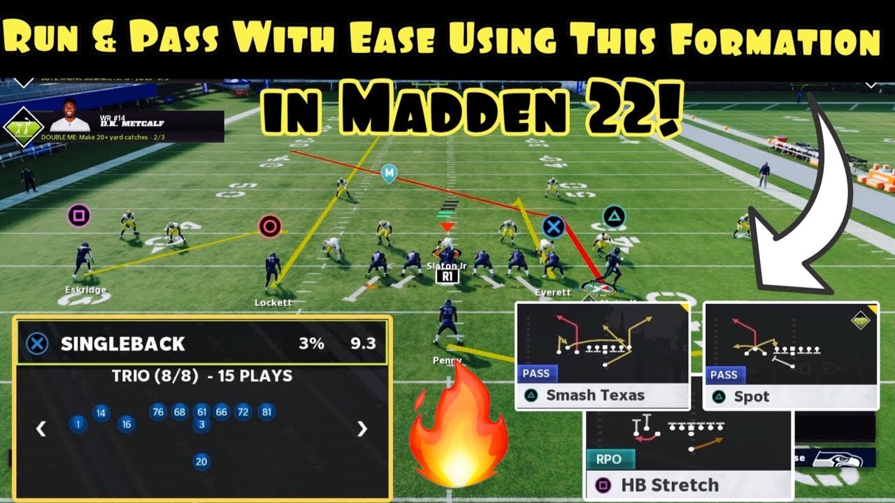Run & Pass With Ease Using This Balanced Formation in Madden 22! | Singleback Trio Mini Scheme |