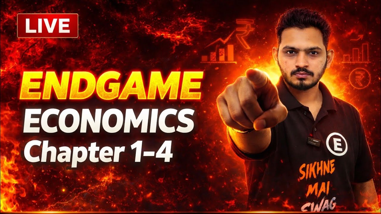 Economics Chapter 1 to 4 LIVE 🔴 | Class 12 GSEB Board Exam 2026 Revision