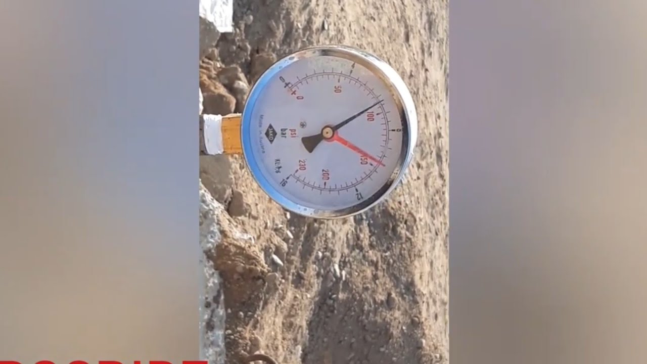How to 250 mm pipe pressure test