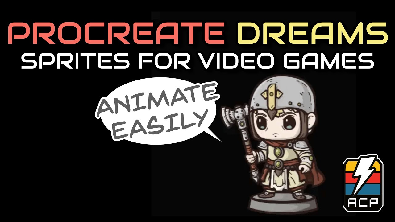 How To Make Procreate Dreams Sprites for Video Games