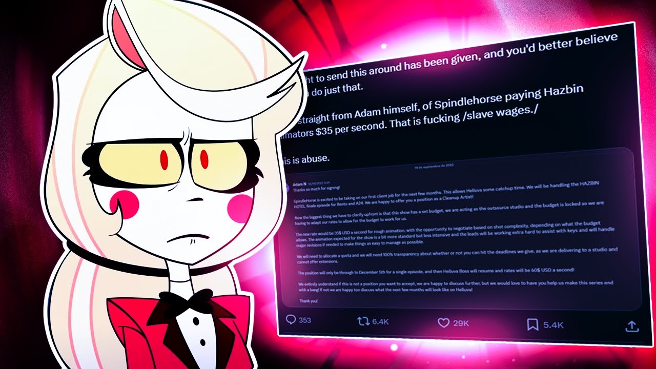 Huge Vivziepop Hazbin Hotel Pay Controversy