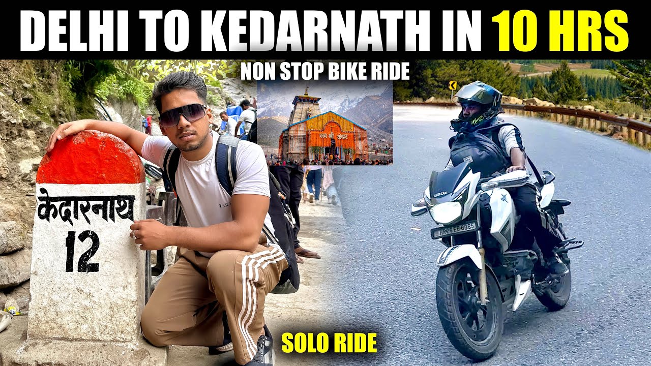 DELHI TO KEDARNATH BIKE RIDE NON STOP IN 10 HRS | Kedarnath Yatra 2025 | Kedarnath Bike Trip
