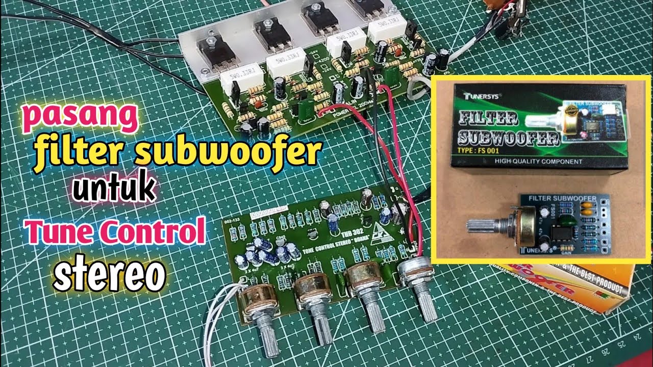 Cara Pasang FILTER SUBWOOFER ke Tune Control Stereo