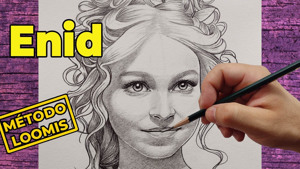 Como Desenhar a Enid Sinclair (Wandinha) Passo a Passo | M&eacute;todo Loomis