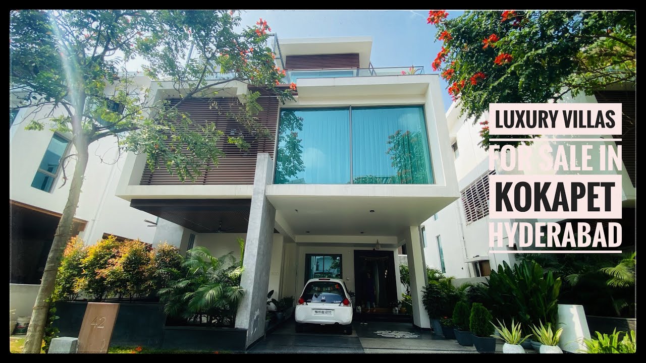 4,500 SFT || 4 BHK Villa for sale in Hyderabad | Villas in Kokapet |  Houses adda