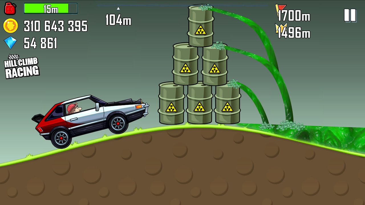 Hill Climb Racing 1 - FAST CAR on NUCLEAR PLANT 20,772 meters Gameplay Walkthrough