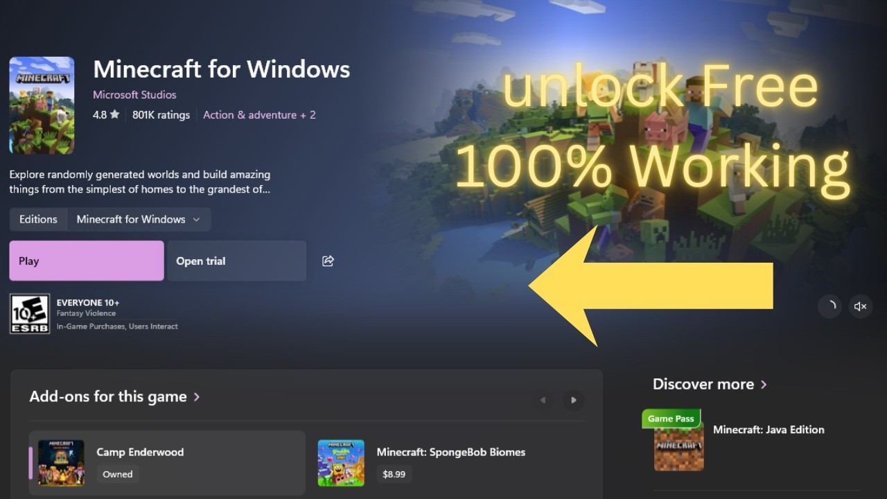 How to Download and Unlock Minecraft for windows|| 100% working trick 2026