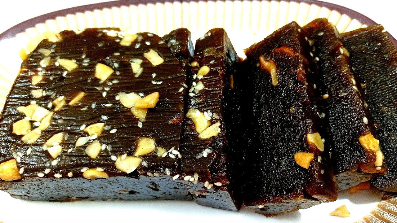 கேரளா ஸ்பெஷல் கருப்பு ஹல்வா | Black Halwa Recipe in Tamil | Black Halwa Recipe | Karuppu Halwa