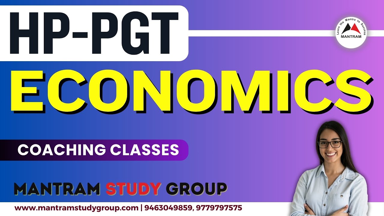 Join Best HP PGT Economics Coaching Classes in Chandigarh