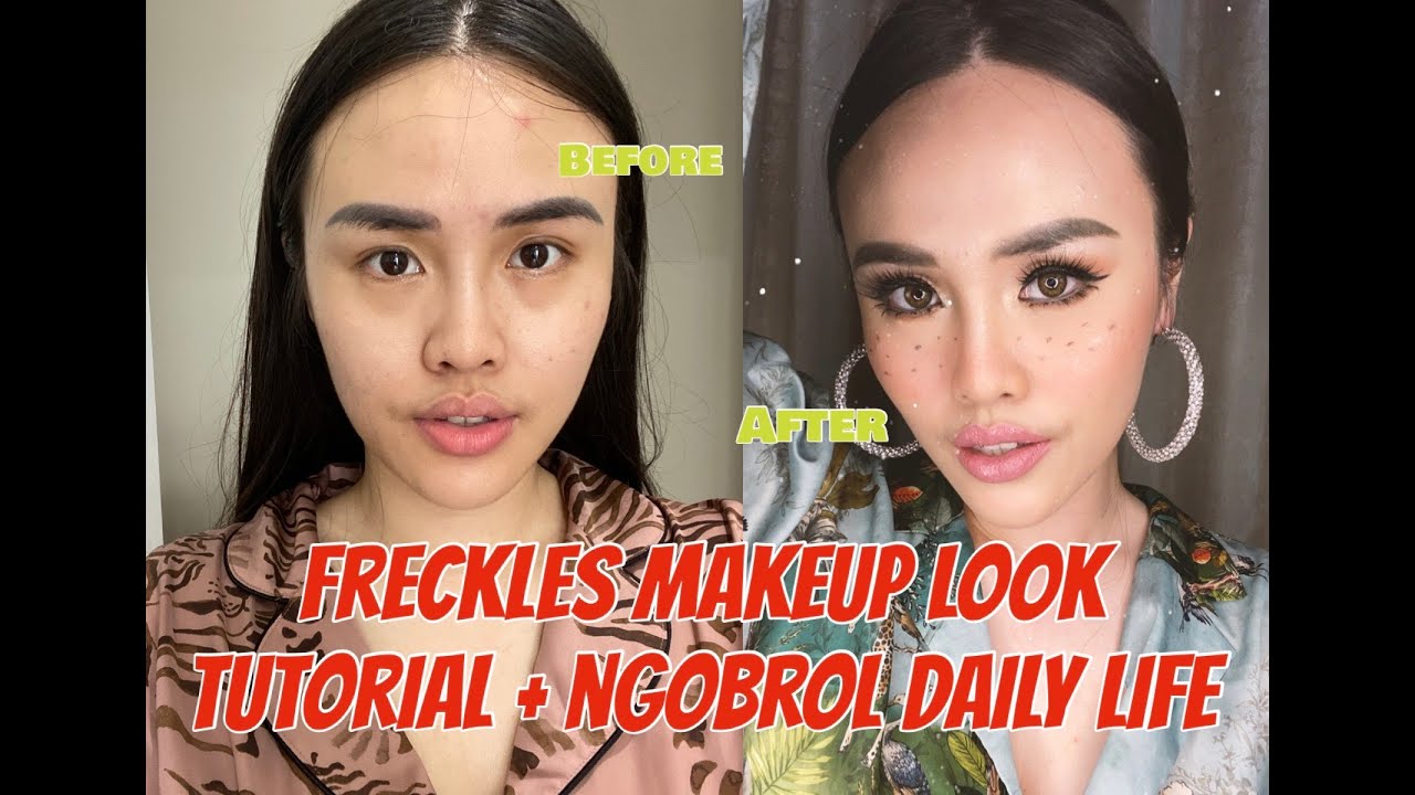 how to create freckles makeup baby doll look & talk about daily life activities :)