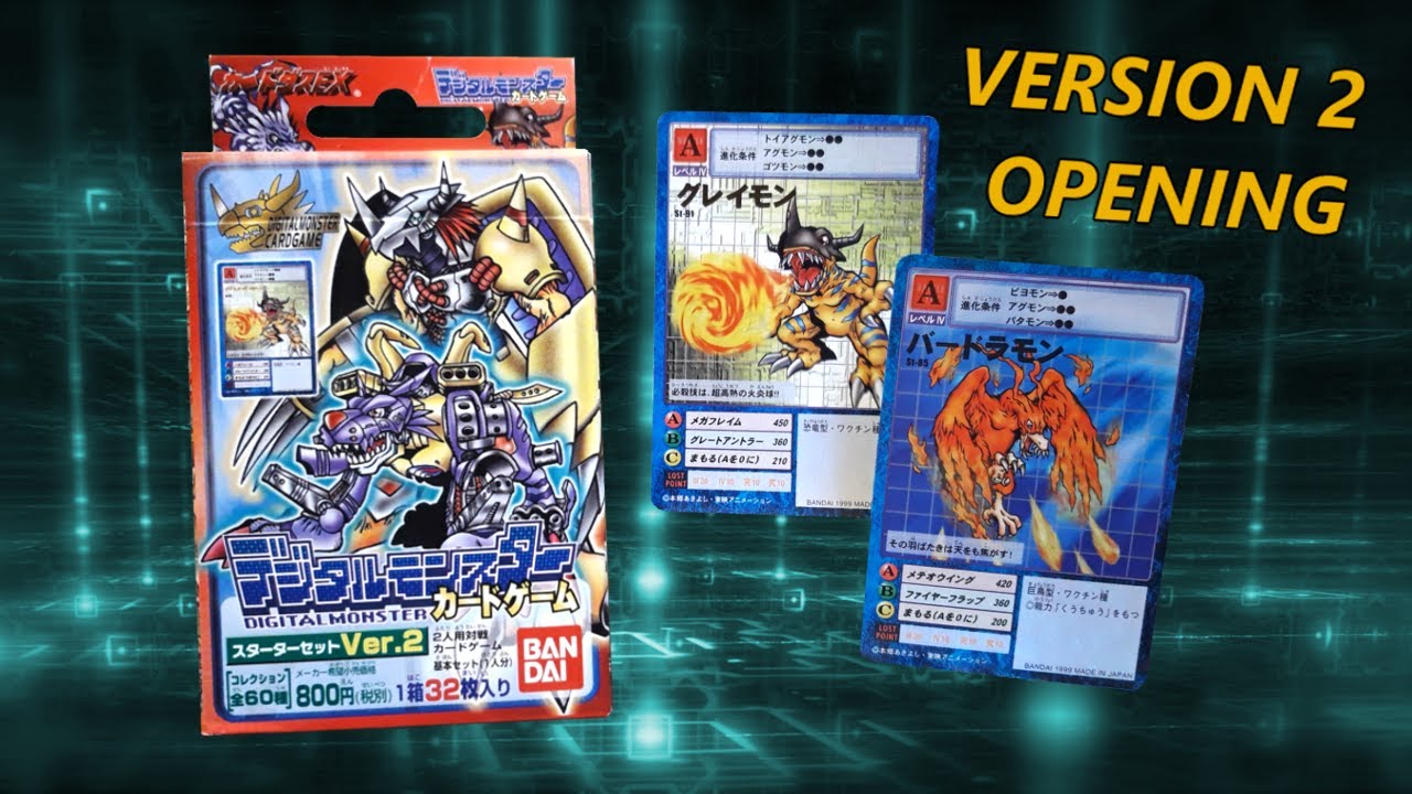Digimon Japanese Starter Deck: Version 2 (Red Deck) - Unboxing