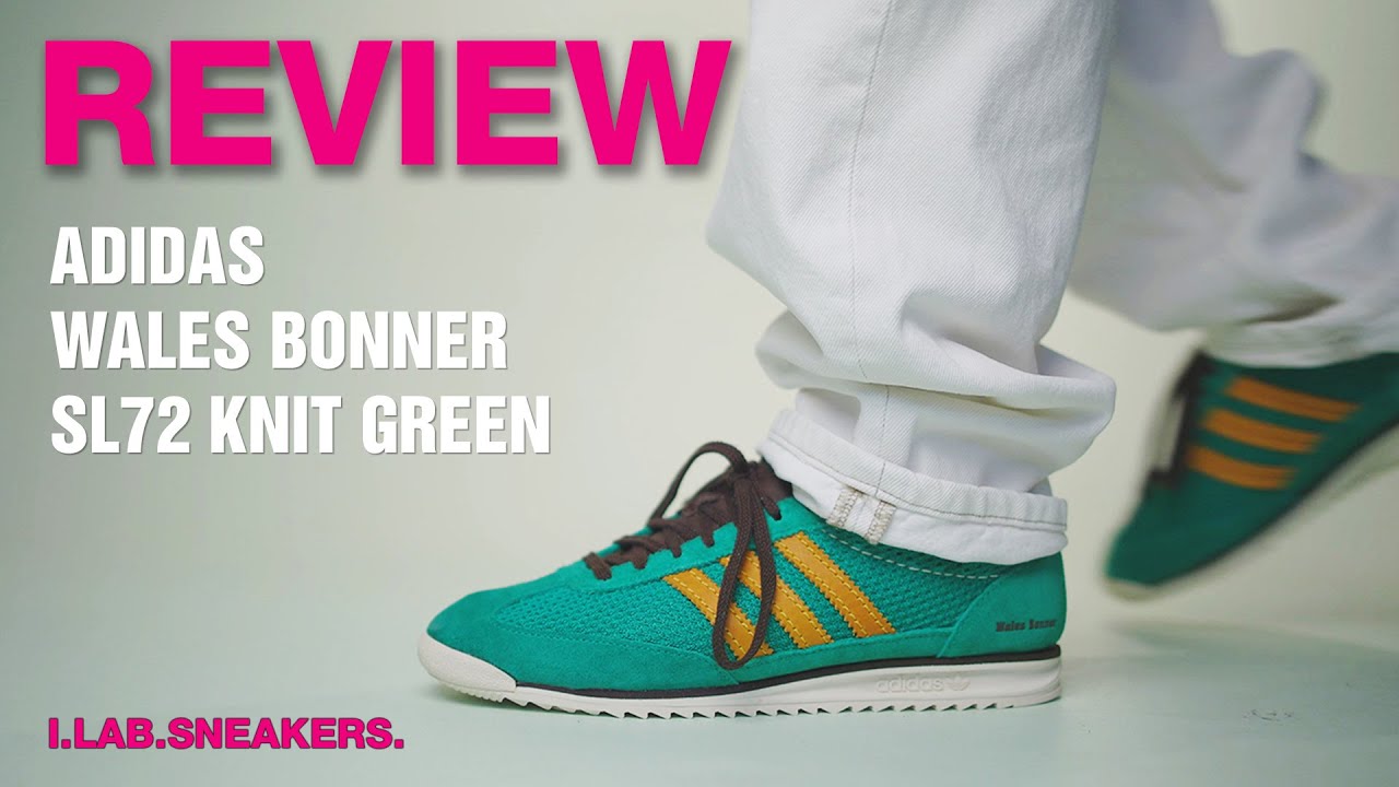 [4K] 아디다스 콜라보의 중심 웨일즈보너... 아디다스 웨일즈 보너 SL72 니트 그린 Wales Bonner SL72 Knit Green IG0571