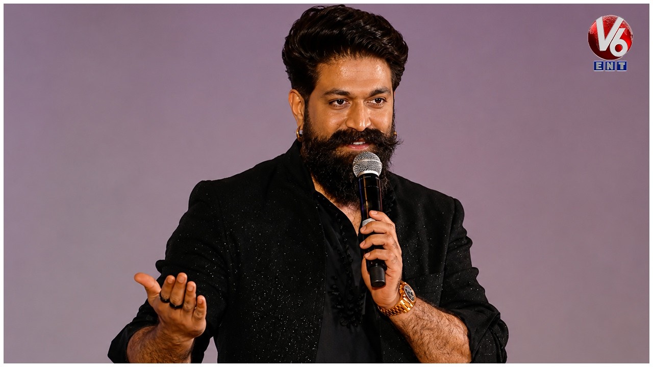 Rocking Star Yash Speech | Ramayana Pratham Sankalp Press Meet | V6ENT