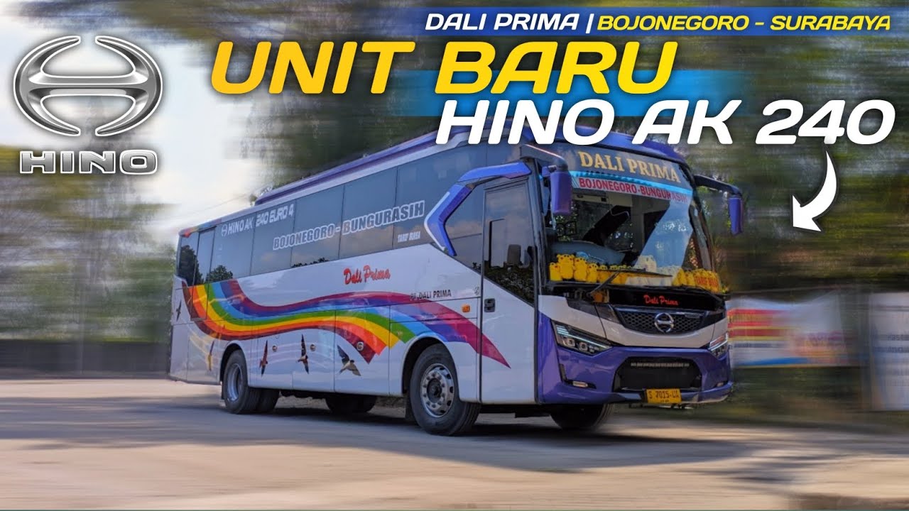 BUS TERBARU DARI P.O DALI PRIMA - Trip Naik Bus Dali Prima Hino AK 240 Bojonegoro - Surabaya