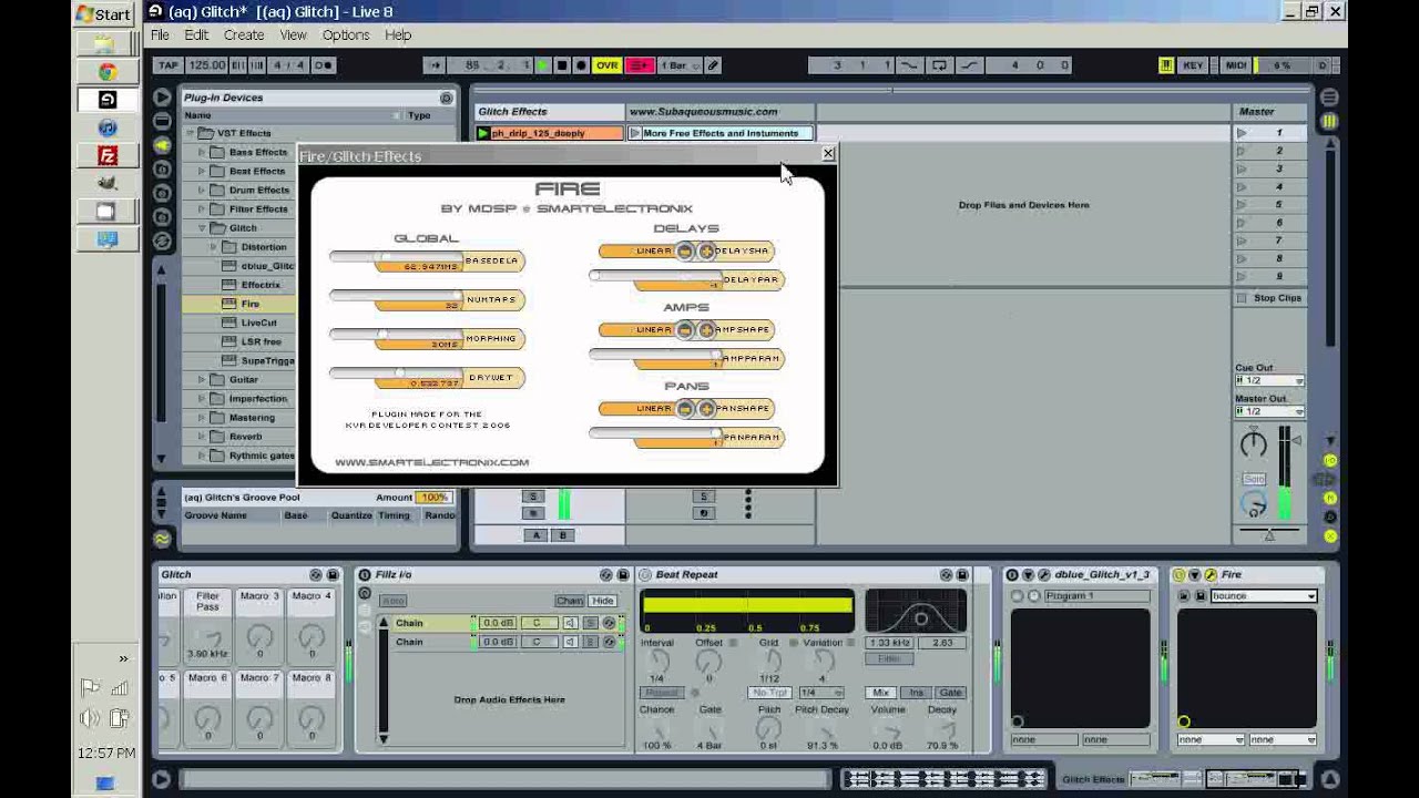 Glitch Effect Racks and VST's