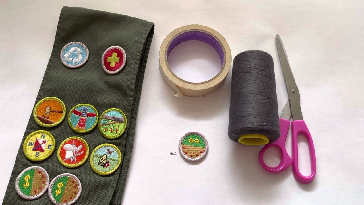 How to sew a patch onto a sash