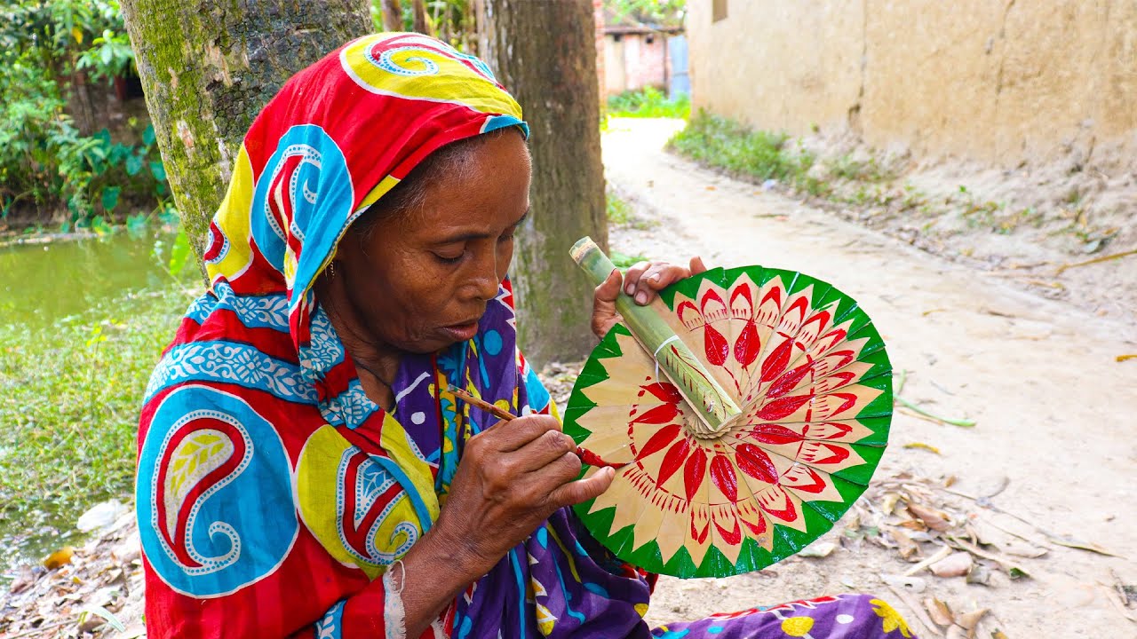 pocket hand fan making
