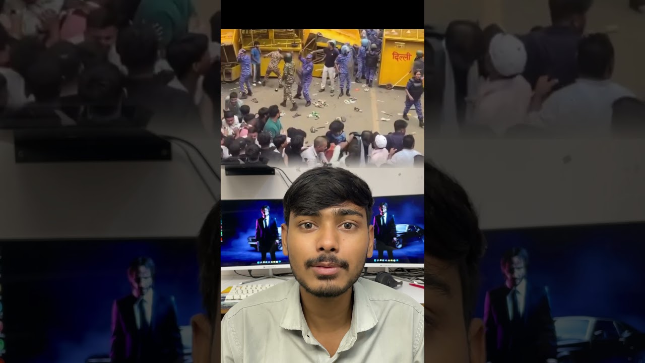 Gen Z vs Delhi Police 😳 | National Anthem Protest Goes Viral 🔥 #shortsvideos