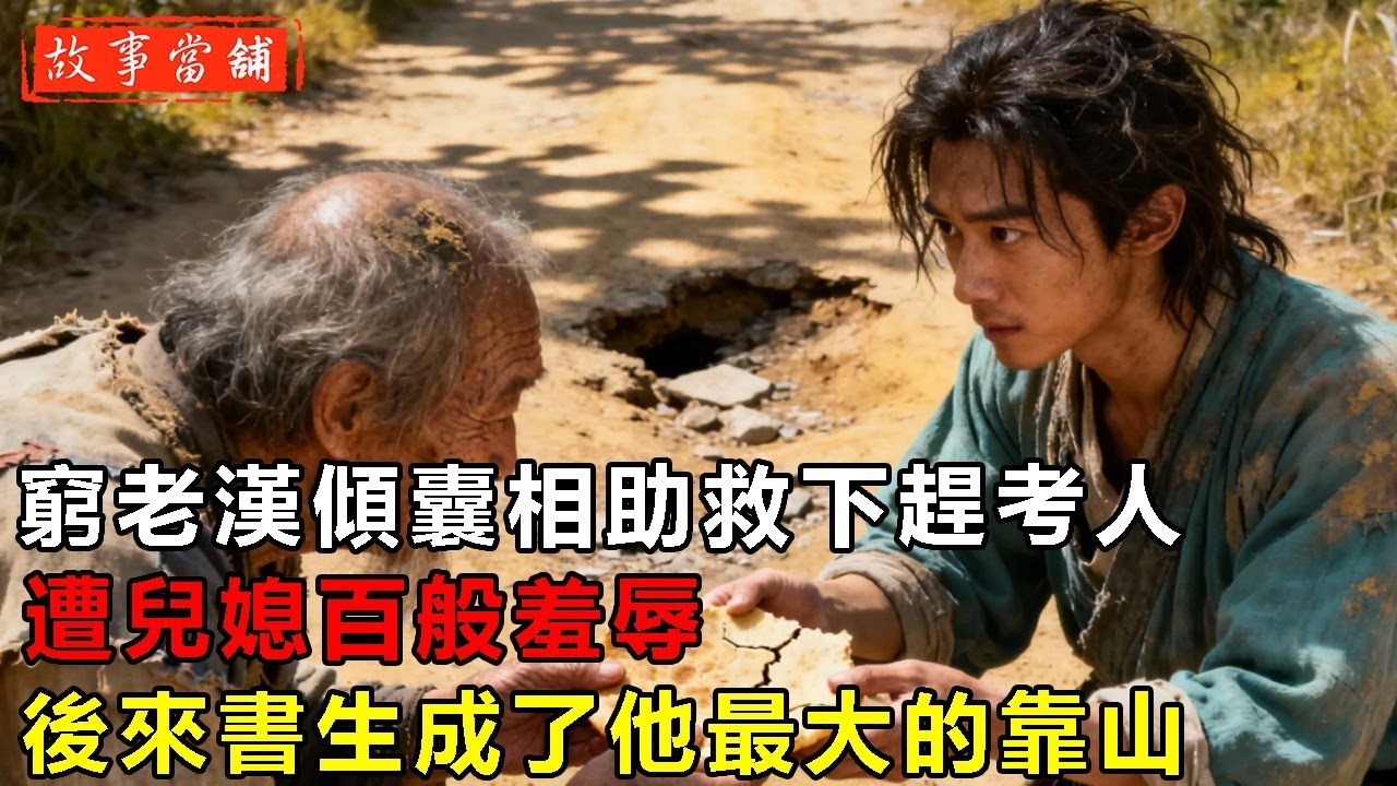 窮老漢傾囊相助救下趕考人，遭兒媳百般羞辱，後來書生成了他最大的靠山| 民間故事 | 故事當舖