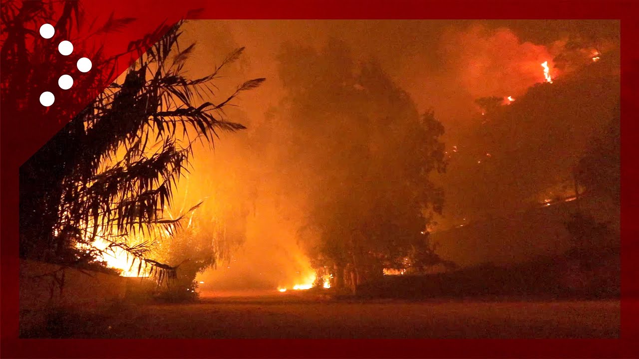 Capo Calavà, l'incendio avanza: lambito un villaggio turistico, persone bloccate