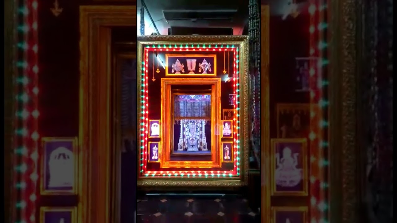 THIRUMALAI VENKATESA PERUMAL MODEL BOX LIGHT DOOR OPENING MODEL - ORDERS WELCOME.