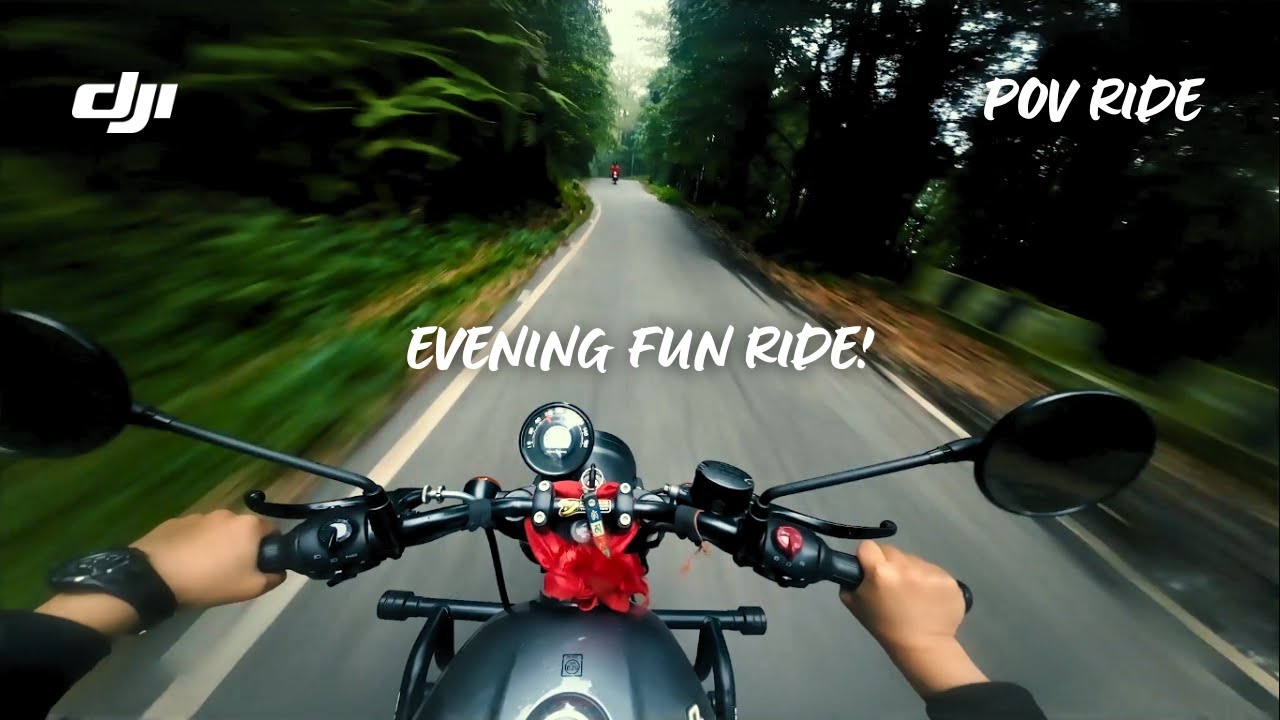 Evening POV Ride on Royal Enfield Hunter 350 | RAW Exhaust Sound x DJI Cinematics