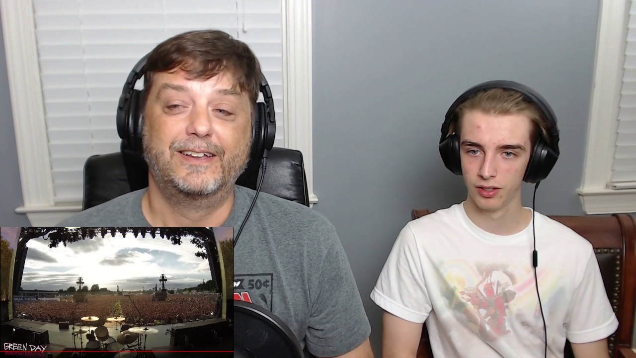 Crowd sings Queen Bohemian Rhapsody - Reaction - Father and 16 year old