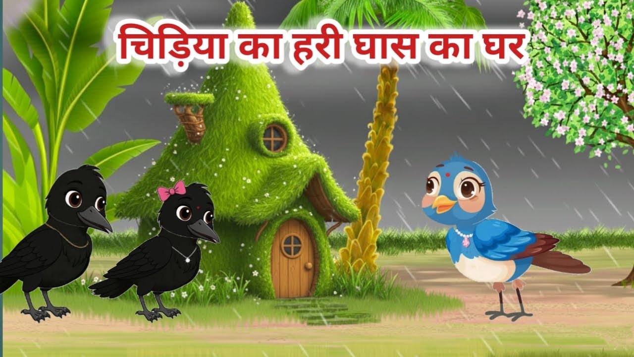 चिड़िया का हरी घास का घर | CHIDIYA KI KAHANI | CHIDIYA WALA CARTOON | RANO | TUNI CHIDIYA CARTOON