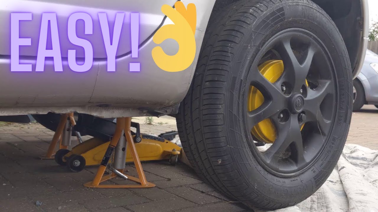 Как безопасно поднять Toyota Yaris Mk1