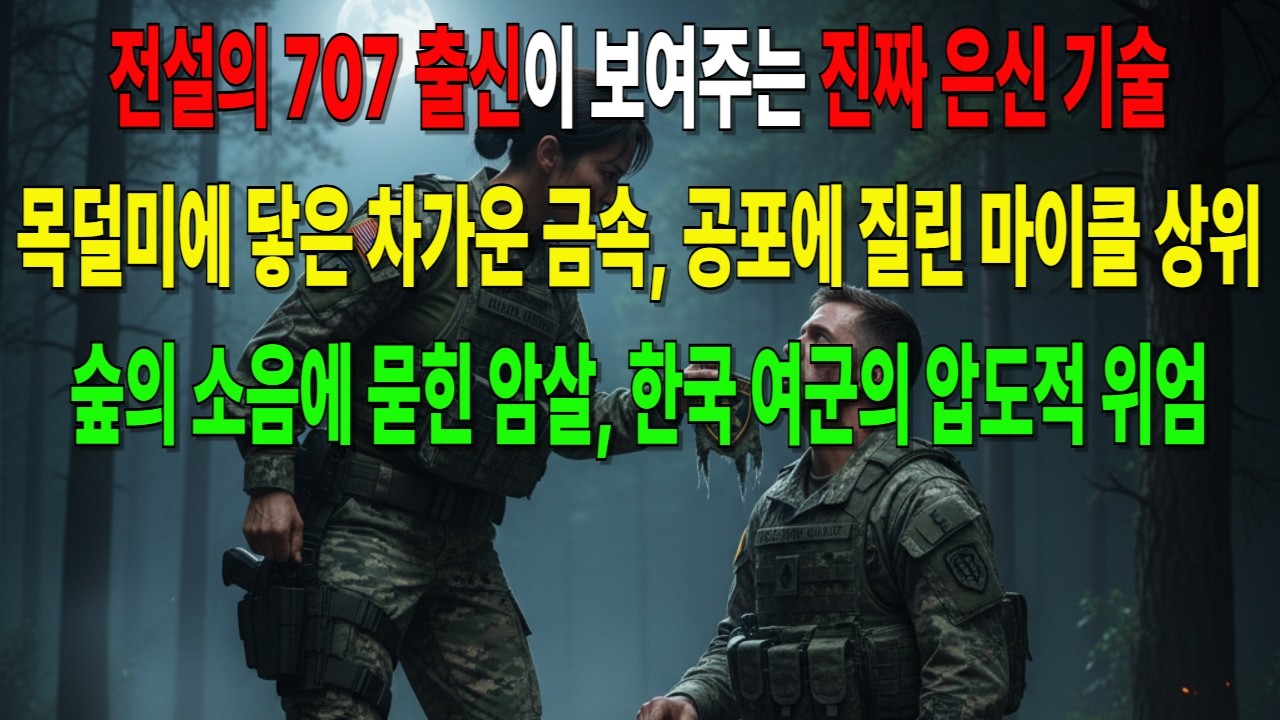 정예 여군의 본능, 미군들의 비열한 공격에 내린 심판