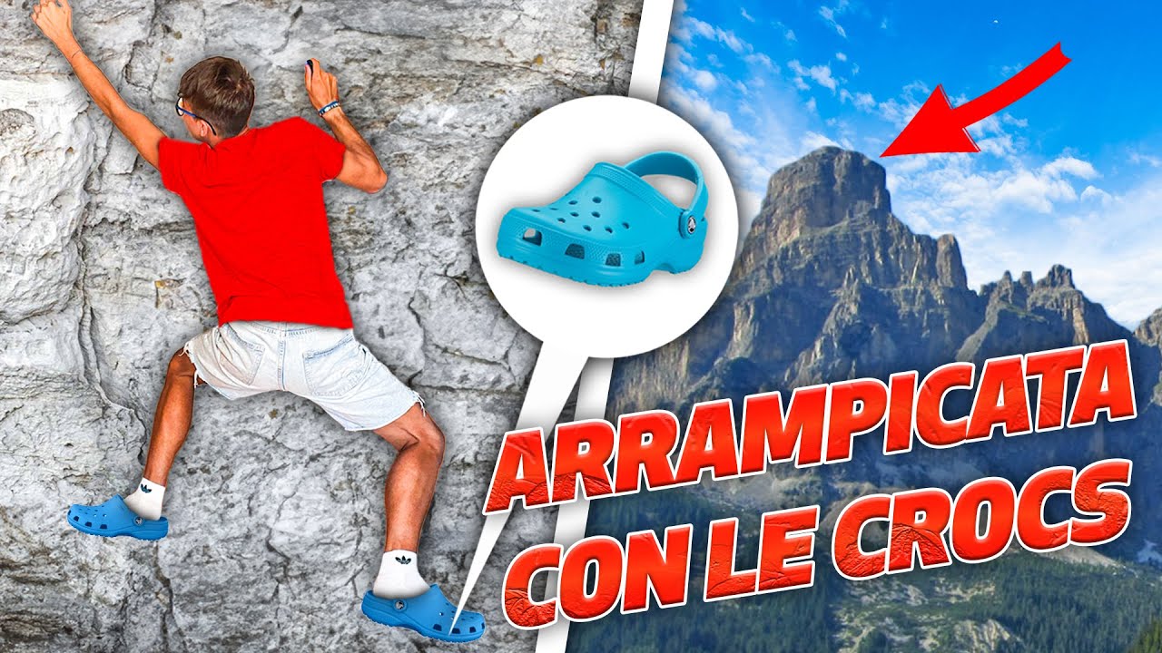 SCALO UNA MONTAGNA CON LE CROCS! *test estremo*