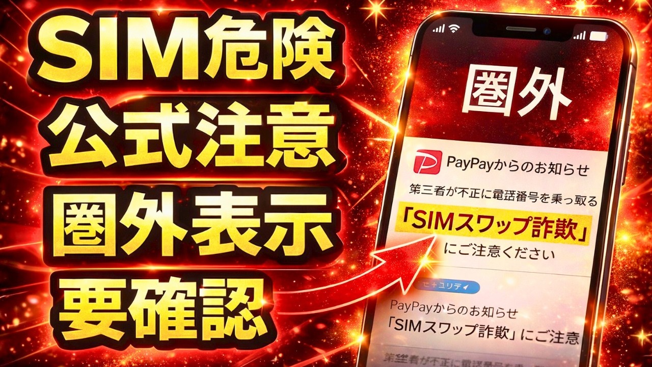 【保存版】SIMスワップ詐欺対策｜PayPay利用者が見直すべき5つの設定