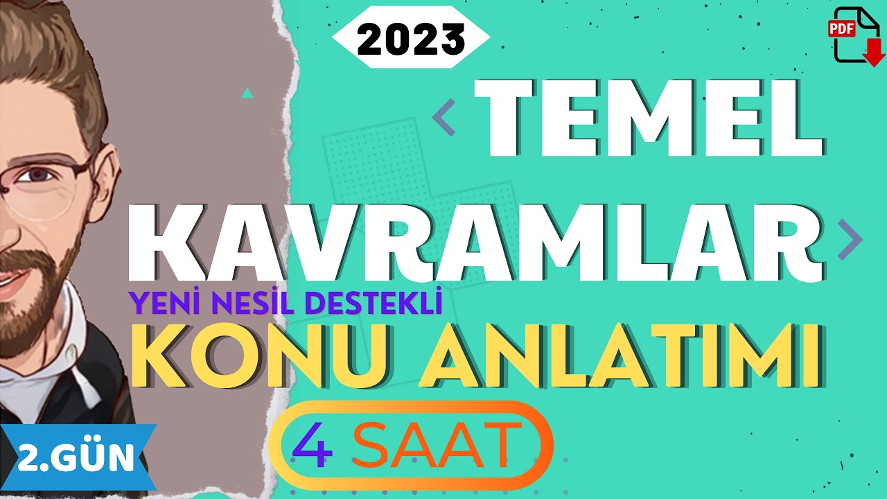 TEMEL KAVRAMLAR | Konu Anlatımı | 2.GÜN | 80 Günde Devri TYT Matematik | RENKLİ ÜCRETSİZ PDF
