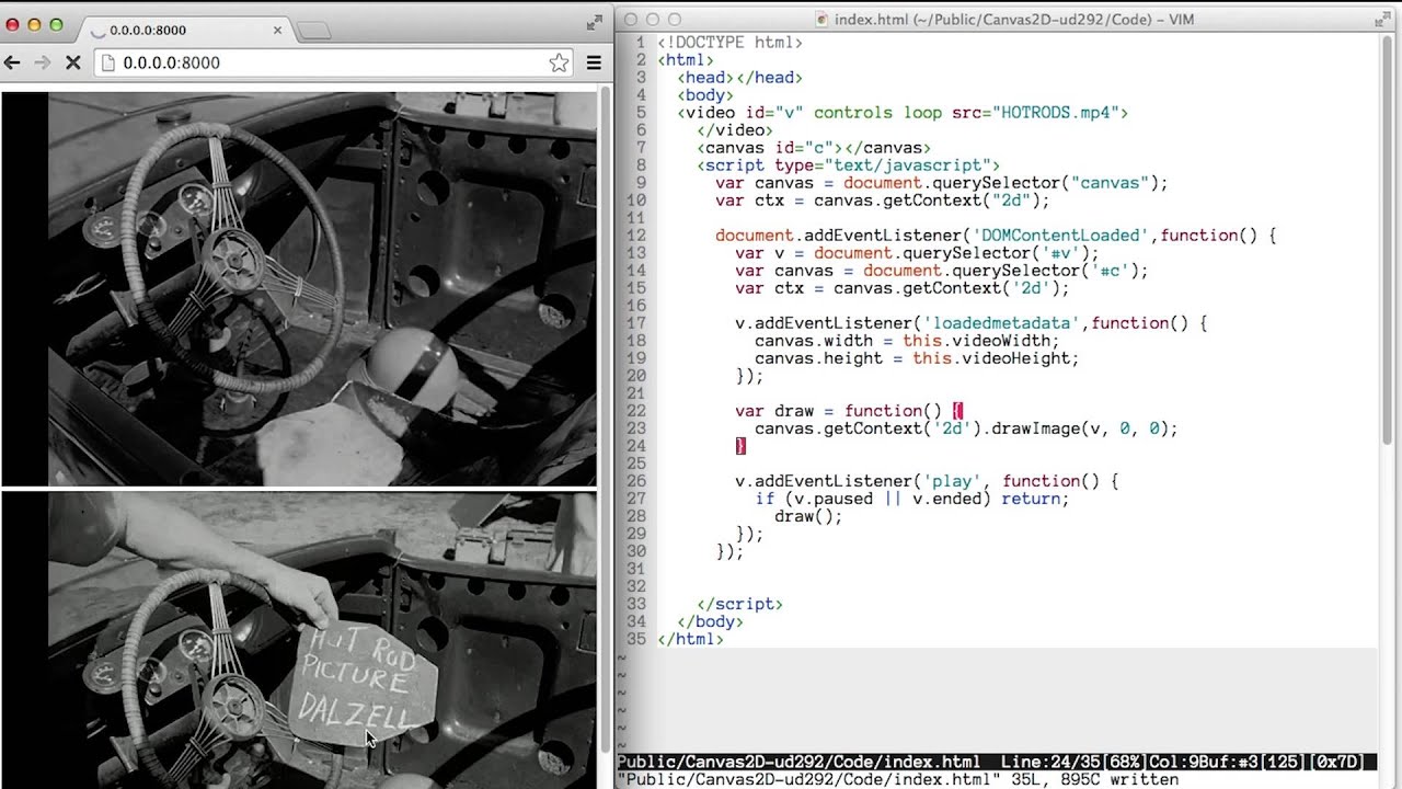 Playing videos with Canvas Solution - HTML5 Canvas