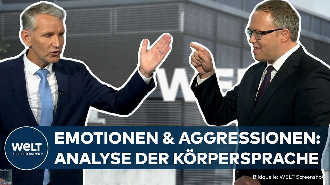 TV-DUELL HÖCKE VS. VOIGT: Emotionen und Aggressionen - Das verrät die Körpersprache der Kandidaten