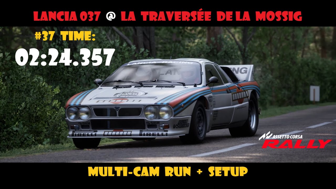 AC Rally | Lancia 037 Evo2 @ La trav. de la Mossig | #37 time | 02:24.357 | multi-cam run + setup