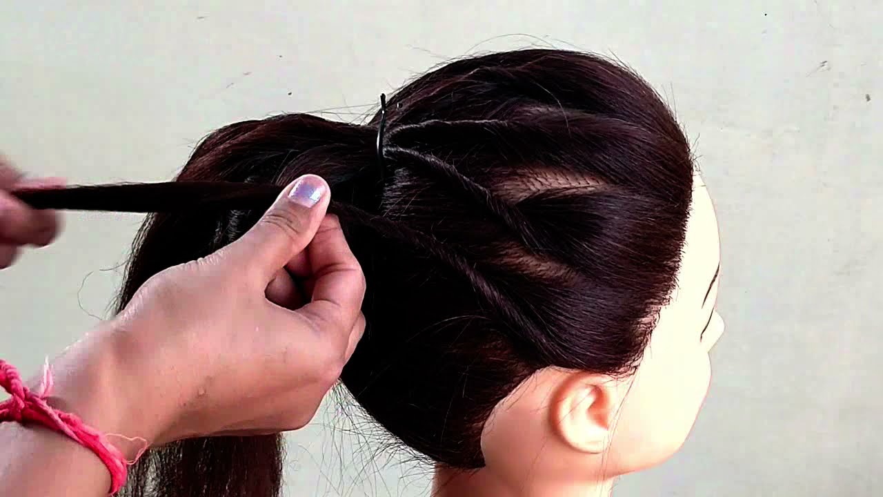 EASY BUN HAIRSTYLES WITH TRICK FOR WEDDING & PARTY | PROMUPDO HAIRSTYLE