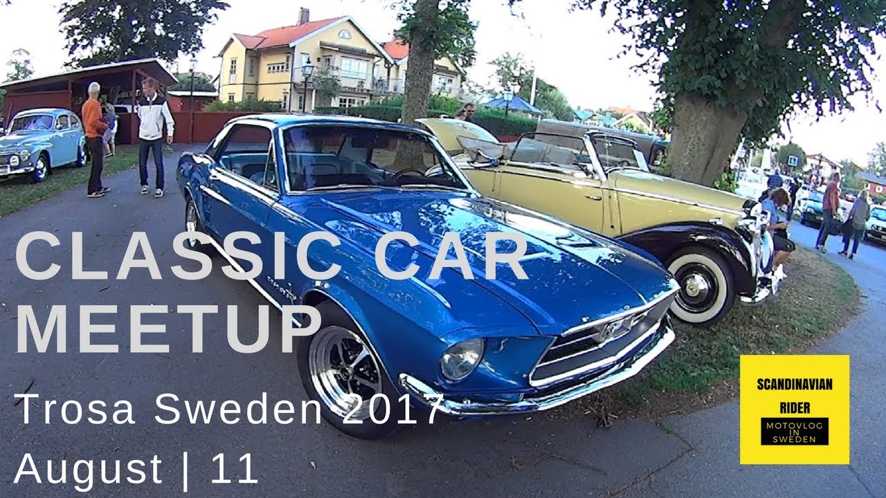 Classic Car Meetup in Trosa Sweden 2017
