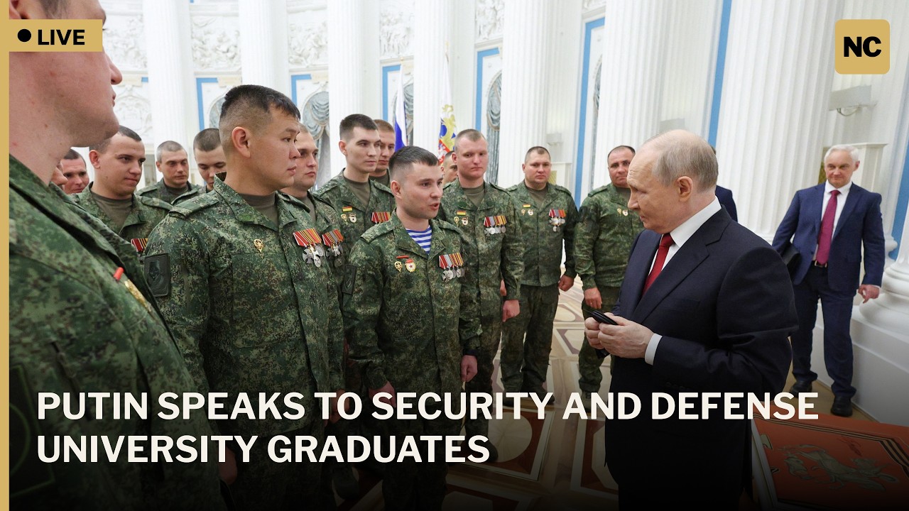 🔴LIVE: President Putin Addresses Future Military Officers Amid Global Security Tensions | AC1W